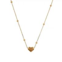 Minimalist Stylish Tiny Hearts Pendant Choker Necklace Titanium Steel Clavicle Chain For Ladies Women  Delicate Gift
