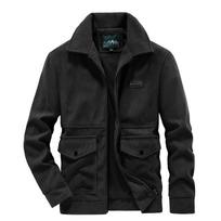 Corduroy Jacket Men's Loose Collared Retro Casual Top Workwear Jacket Men's Jacket XXXXXL