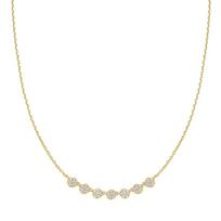 [Worn by Twice's Nayeon] Gold Pave Multi-Bead Chain 925 Silver Necklace N065-07G