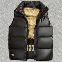 Black Gold Down Cotton Vest Jacket Trend Men and Women with The Same Style Autumn and Winter All-match Leisure XXXL