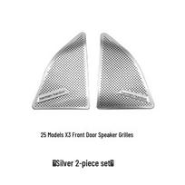 BMW X3 A-Pillar Tweeter Grille Cover - Car Door Audio Speaker Trim (2025 Model) gray