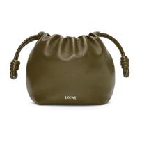 Loewe Flamenco Purse Removable Adjustable Shoulder Strap Drawstring Magnetic Closure Napa Lambskin Mini Shoulder Crossbody Clutch A914CBPX01-3969 Basic Set (Bag+Dust Bag)