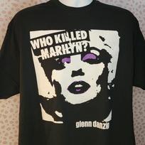 Glenn Danzig Who Killed Marilyn? Black Concert T-Shirt, Men's Size Unisex T-Shirt L
