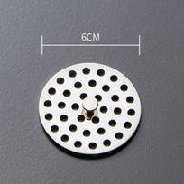Nerūdijančio plieno kriauklės sietelis Apvalus Kvadratinis formos Nutekėjimo dangtelis Patvarus grindų drenažo tinklas 6.5cm-round shape gray