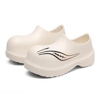 Professional Non-Slip Waterproof Chef Shoes – Oil-Proof Catering Work Boots with Thick Sole, Soft Elastic, Lightweight and Comfortable. 38-39 balta