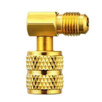 45/90/180 Degree R410A Adapter 5/16inch SAE Female to 1/4inch SAE Male for Air Conditioner HVAC Adapter