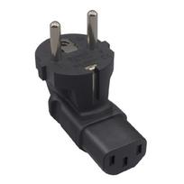 IEC 2Pin Male to 3Pin Female IECC13 to EU4.8 Europe Power Plug Adapter Converter 1