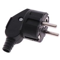 Eu kintamosios srovės maitinimo adapterio lizdas 16A 250 V jungties kabelis elektros nuimamas kištukas black