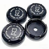 4pcs Black Rhino Logo Emblem Car Wheel Center Caps 66MM Clips 62MM Wheels Hub Cap Rim Hubcaps Dust Cover Replace Car Accessories Rhino Badge&4pcs Design High Cap