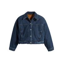 Levi's Women's Reversible Padded Bubble Trucker Jacket Dark Wash A5997-0000 M