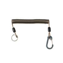 Retractable Coil Cord, Stretchy Spirals Keyring Antilost Fishing Lanyard Spring Coil with Carabiner Spring Coil Keychain 1.2 meters
