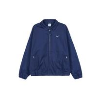 Nike Solid Color Logo Skateboard Coach Jacket Men Outerwear Navy-Blue DQ6335-410 XXL