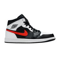 Jordan 1 Mid Black Chile Red White 42.5 white