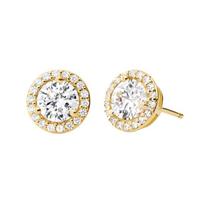 MICHAEL KORS Niche design high-end pavé earrings women's gold auksas