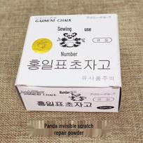 Panda nematomi siuvimo kreidos milteliai Invisible Chalk Powder sidabras