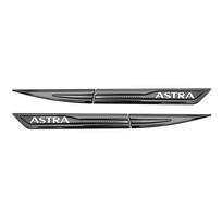 AAIN1 Car Side Fender Knife Protective Metal Stickers for Opel Astra G H J K F Emblem Fender Decals Body Exterior Accessories