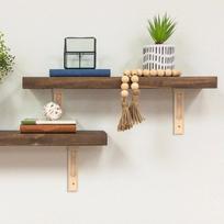 Hand-Carved Solid Wood Corbels & Decorate Wooden Shelf Brackets for Floating Shelves Cabinets Rustic Kitchen Living Room Support 15X15X3CM