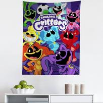 C-Critters C-CATNAP D-DOGDAY Animacinis gobelenas svetainei, namams, bendrabučiui, INS namų dekoras 100X70CM