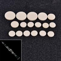 17 vnt. klarneto klavišų pagalvėlės, baltos, muzikos pučiamasis instrumentas, pakeitimas 17Pcs