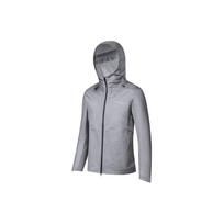 Saucony Logo Print Water-Resistant Casual Hooded Woven Jacket Men jackets Light-Gray SC2249008C-MT06 M