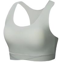 Anta Yoga Integrated Running Shockproof Training Fitness Vest Women Tops Light-Mulberry-Green 962337104-8 S
