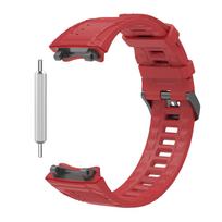 Apyrankė Amazfit T-Rex 3 išmaniajam laikrodžiui, apyrankė, apyrankė Huami Amazfit T Rex 3, pakaitinis silikoninis laikrodžio dirželis for Amazfit t-rex 3 raudona