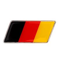 Mipcase Vokietijos vėliavos automobilio lipdukas, Metalinis nacionalinės vėliavos automobilio lipdukas, Vokietijos vėliavos automobilio transporto priemonės lango lipdukas vakarėlio dekoravimui 6.50X3.00X0.20CM