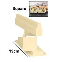 Sushi Making Kit Plastic Kimbap Sushi Rolls Mold Round Square Heart-shaped DIY Kitchen Sushi Making Tools Home Cake Roll Mold beige