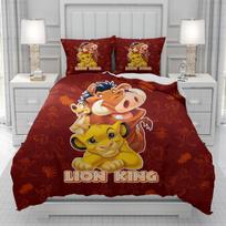 Liūtas Karalius 3D patalynės užvalkalas vyrams moterims/Vaikams VAIKAS Spausdinimas Disney animacinis filmas Patalynės komplektas dropshipping 135x200cm 3pcs brown