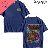Five Nights At Freddys Theme 100Cotton Printed Fashion Mens Womens Fashion Summer TShirt Shortsleev High Quality Oneck S