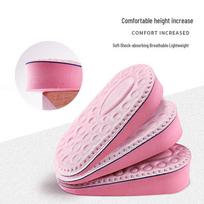 Women's Invisible Soft Heel Pads - Shock Absorbing, Anti-slip, Comfortable for White Canvas Shoes 3.5 cm rožinė