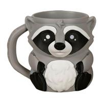 Raccoon Ice Cream Pint Holder with Hidden Snack Drawer Spoon Reusable Pint Sleeve for 16oz Ice Cream Soda Beer Cans Fun Novelty Gift for Dessert A pilka