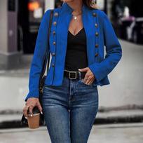 Women's Short Suede Leather Jacket In Multiple Colors S