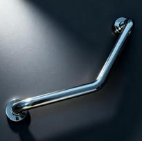 Bathroom Shower Angled Grab Bar Safety Rail, Bathtub Grip Toilet Handrail Arm Safe-Grip Bar for Elderly Helping gray