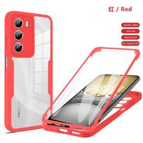Viso kūno apsaugos smūgiams atsparus dėklas, skirtas Realme C75 4G Realme 14x 5G Apsauginis dangtelis Ekrano apsauga Fundas Coque Capa realme 14X 5G raudona