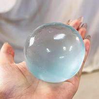 Green Apple Blue Maltose Squishy Toys Anti Stress Sensory Fidgets Toy Soft Simulated Transparent Slow-rebound Decompression Toy mėlyna