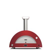 Picos krosnis ALFA MODERNO 3 Pizze Antique Red