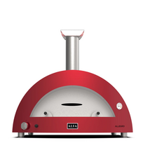 Hibridinė picos krosnis ALFA MODERNO 5 Pizze Antique Red
