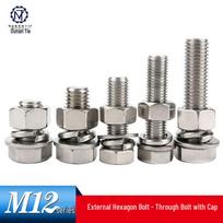 304 Stainless Steel External Hex Bolt M12 x 60mm