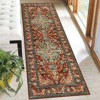 Boho Koridoriaus Kilimas Senovinio Etninio Stiliaus Neslystantis Virtuvės Kilimas Vandens Sugeriantis Nešvarumams Atsparus Įėjimo Zonos Skalbimo Patalpos Svetainės 1p40x60x1cm