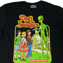 Steven Rhodes T Shirt Mens XL Alien UFO Funny Graphic Retro Streetwear Novelty S yellow