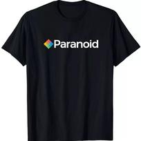 PARANOID T-SHIRT sizes S M L XL XXL colours Black, White L black