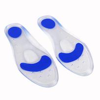 Transparent Silicone Insole Soft Shock Absorption Full Pad Plantar Anti-pain Arch Support Sports Massage Insole XS (35-36 yards)