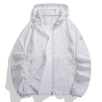 Ice Silk Sunscreen Clothing Men's Summer Thin Simple Color Outdoor Loose Plus Size Hooded Sun-protective Clothing Jacket Coat 6XL beige