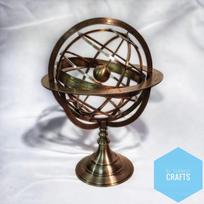 18  inch Large Fully antique finish Brass Armillary Sphere Engraved Nautical Astrolabe World Globes Christmas gift home decor 18 INCHES ruda