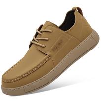 Fashion Fashionable and Popular Men's Lace Up Comfortable Retro Single Shoe Brand New Versatile Business Formal Round Toe Leather Shoes 38