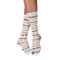 Valentine's Day Socks Cheeky Socks Men Fun Mid-Calf Socks Women Stretchy Breasts Patterns Valentine's Day Anniversary Gift A