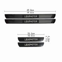 Leapmotor T03/C11/S01/C01 Car Door Sill Protector: Anti-step & Protective Universal Bumper Strip Ultra-thin Silver
