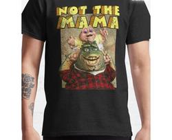 European sizes Men's   Chill Essential Mens Not The Mama  Green Monster & Tropical Cartoon Print T-Shirt -Retro Statement Tee, S juoda