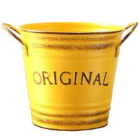 Metal Iron Flower Pot Home Garden Decoration Bonsai Flowerpot Cute Flowerpots balta
